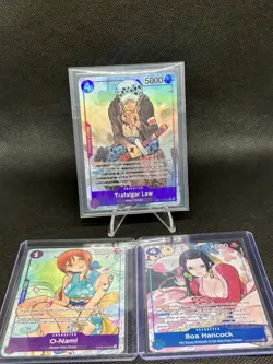 One Piece Peach Momoko Trafalgar Law Boa Hancock O-Nami Holo card Lot - Image 1