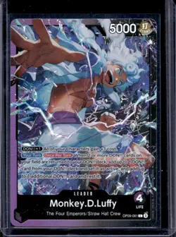 2025 One Piece Monkey.D.Luffy Purple Black Leader #OP09-061 - Image 1