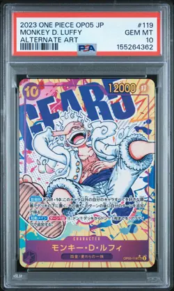 2023 ONE PIECE JPN AWAKENING OF THE NEW ERA ALT ART MONKEY D. LUFFY PSA 10 - Image 1