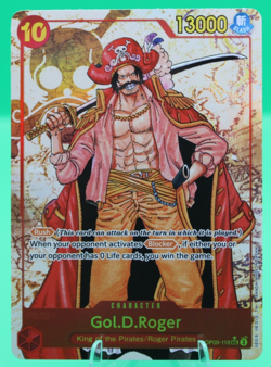 OP09-118 Gol D Roger SEC Alt Art One Piece Foil TCG English Holo Full Art - Image 1