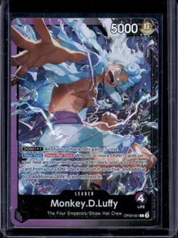 2025 One Piece Monkey.D.Luffy Purple Black Leader #OP09-061 - Image 1