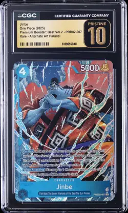 2025 ONE PIECE PREMIUM BOOSTER: BEST VOL.2 #PRB02-007 JINBE CGC 10 PRISTINE - Image 1