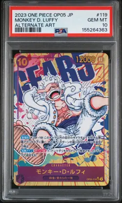 2023 ONE PIECE JPN AWAKENING OF THE NEW ERA ALT ART MONKEY D. LUFFY PSA 10 - Image 1