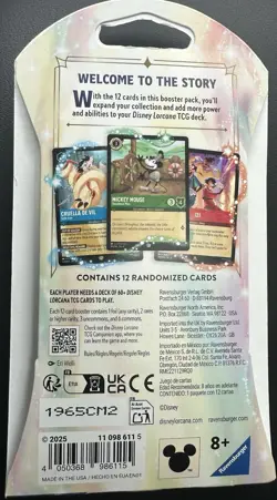 Disney Lorcana Fabled Booster Pack Ravensburger 2025 12 Cards - Image 2