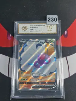 Butterfree V 177/189 Darkness Ablaze Ultra Rare Full Art Pokemon Card-P gold 10 - Image 1