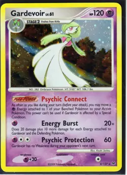 2009 POKEMON Card GARDEVOIR 8/127 - PLATINUM- RARE - HOLO - NM/LP (Excellent) - Image 1