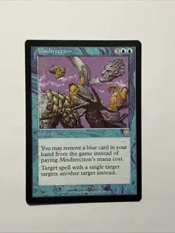 1999 MTG Misdirection 87 Mercadian Masques Regular Rare Card, Moderately Played - Image 1