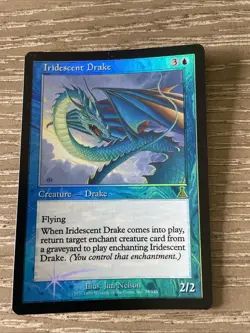Iridescent Drake FOIL Urza's Destiny Blue Uncommon MTG NM Magic: The Gathering - Image 1
