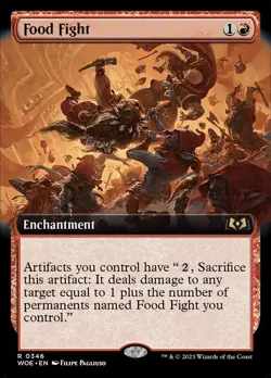 MTG Food Fight Extended Art ** Wilds of Eldraine ** English (NM) - Image 1