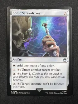 Sonic Screwdriver (0184) 184 Doctor Who Magic: The Gathering NM - Image 1