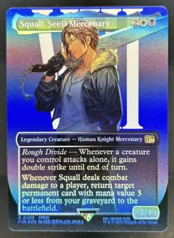 2025 Magic MTG Final Fantasy Squall SeeD Mercenary BL Foil Rare #0402 - Image 1