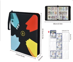 9-Pocket 900-Card PU Leather Binder Album – TCG, MTG, Sports & Game Card Storage - Image 3