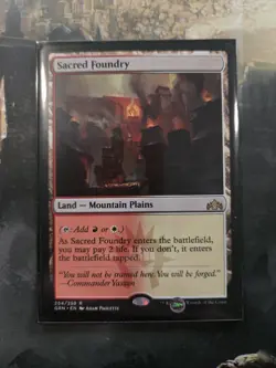 MTG Magic the Gathering Sacred Foundry (254/291) Guilds of Ravnica LP - Image 1