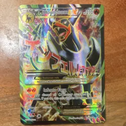 Pokemon M Houndoom EX Mega Ultra Rare Full Art Holo 154/162 Breakthrough 210 HP - Image 1