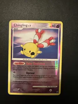 Pokemon Majestic Dawn #58/100 Reverse Holo Chingling - Image 1