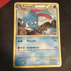 Azumarill HeartGold SoulSilver 2/123 Holo Rare Pokemon TCG - Image 1