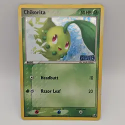 Chikorita 51/115 Unseen Forces 2005 English 50HP Reverse Holo 1st Ed - Image 1