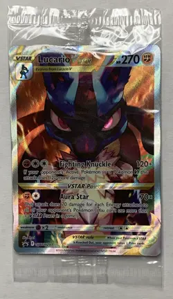 Pokemon TCG Lucario VSTAR SWSH291 Sealed Black Star Promo Crown Zenith NM - Image 1