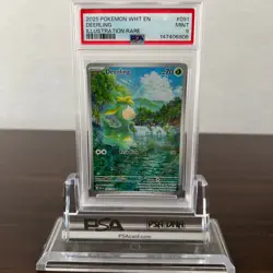 Pokemon Deerling 091/086 Illustration Rare SV: White Flare PSA 9 MINT - Image 1