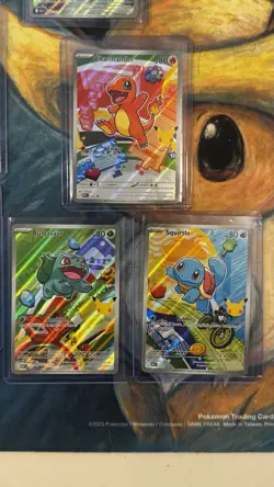 Charmander Bulbasaur Squirtle Pokemon TCG First Partner Illustration Collection - Image 1