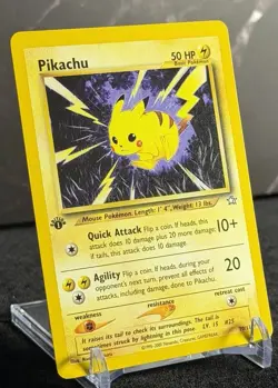 Pokemon Pikachu - 1st Edition - Rare Vintage Era 1995-2000 -Number - 70/111 - Image 1