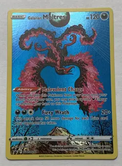 Pokemon TCG Galarian Moltres SWSH284 Sword Shield Black Star Promo Holo NM - Image 1