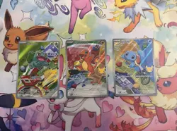 Pokemon First Partner Illustration Collection Series 1 Kanto Gen 1 Starters Set - Image 1