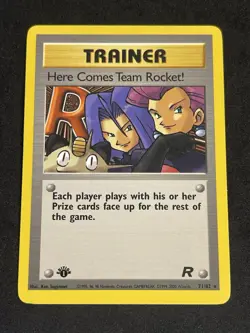 Pokemon Here Comes Team Rocket! 71/82 - Team Rocket 1st Edition Non-Holo NM - Image 2