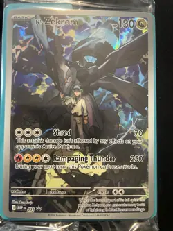 Mint Pokemon N's Zekrom Promo Full Art Holo Card 031 130 HP Shred - Image 1