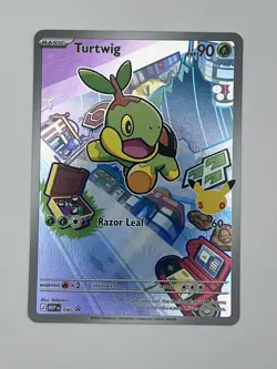 Pokemon Turtwig 040 First Partner Illustration Promo Full Art Holo NM - Image 1