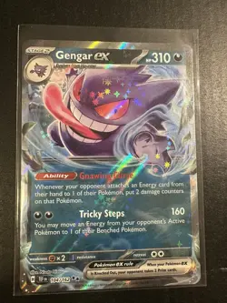 Gengar EX 104/162 Full Art NM/M Temporal Forces Pokemon Card - Image 1