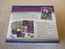 Awesome Factory Sealed Pokemon Center Scarlet Violet Elite Trainer Box Miraidon - Image 3
