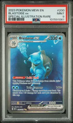 Pokemon S&V 151 Blastoise ex 200/165 Special Illustration Rare PSA 9 - Image 1