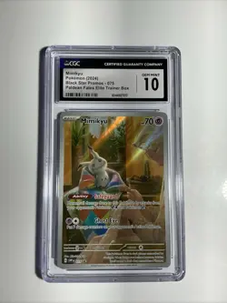 2024 POKEMON #075 MIMIKYU CGC 10 GEM MINT Paldean Fates Black Star Promo - Image 1