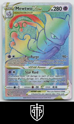 Pokemon - Mewtwo VSTAR 079/078 Pokemon GO - Rainbow Rare - NM - Image 1