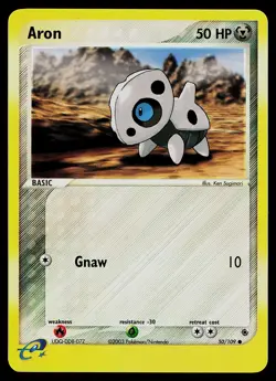 Pokemon Card - Aron Ruby and Sapphire 50/109 Common Reverse Holo - Image 1