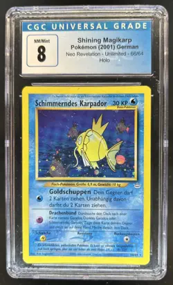 2001 Pokemon Neo Revelation Shining Magikarp #66/64 CGC 8 - Image 1