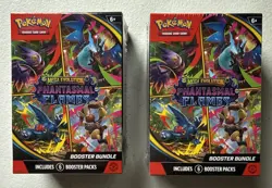 2x Phantasmal Flames Booster Bundles: Pokemon - New & Sealed - Mega Evolution - Image 1