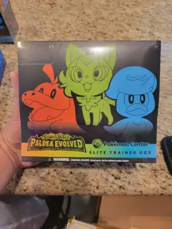 Pokemon Center EXCLUSIVE Paldea Evolved Elite Trainer Box ETB SEALED - Image 1