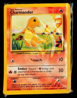 1999 Pokemon TCG Charmander Base Set #046/102 - Image 1