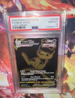 2022 Pokemon SWSH Lost Origin Mew VMAX FA Trainer Gallery TG30 PSA 10 GEM MINT - Image 1