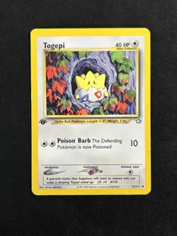 Togepi 51/111 Neo Genesis 1st Edition Pokemon Card - Image 1