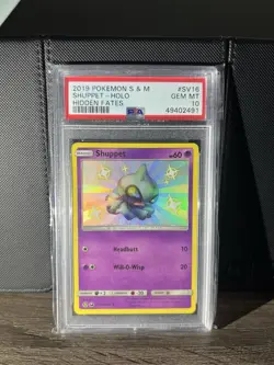 Pokemon 2019 Shuppet SV16/SV94 Hidden Fates Shiny Vault Holo Rare PSA 10 - Image 1