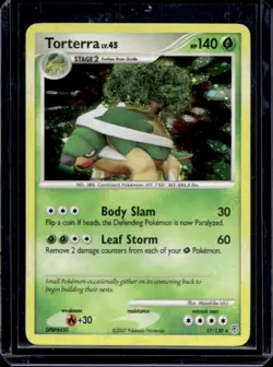 2007 Pokemon Diamond & Pearl Torterra Holo #17/130 - Image 1