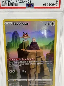 Hoothoot TG12/TG30 Astral Radiance Pokemon TCG Mint Condition PSA 9 - Image 3