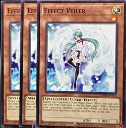 3x Effect Veiler - L5DD-ENY16 - Common - 1st ed - NM - Yugioh - Image 1