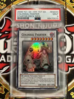 YuGiOh COLOSSAL FIGHTER #5DS1-EN043 🔥PSA 9 MINT🔥1st EDITION-2008 SUPER RARE - Image 1