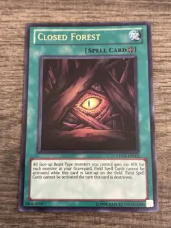Yugioh! | Closed Forest YDT1-EN002 Ultra Rare Game Promo VDP Duel Terminal V-LP - Image 1