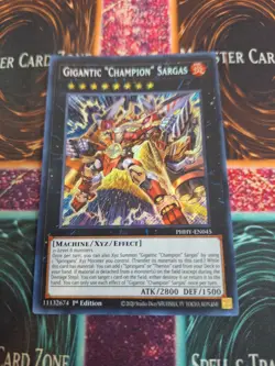 Yu-Gi-Oh! Gigantic "Champion" Sargas PHHY-EN045 Secret Rare 1st Edition NM - Image 1