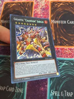Yu-Gi-Oh! Gigantic "Champion" Sargas PHHY-EN045 Secret Rare 1st Edition NM - Image 2